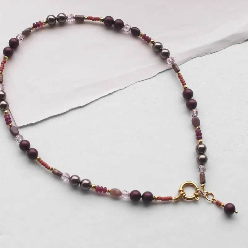 widaro ketting burgundy brown in the mix