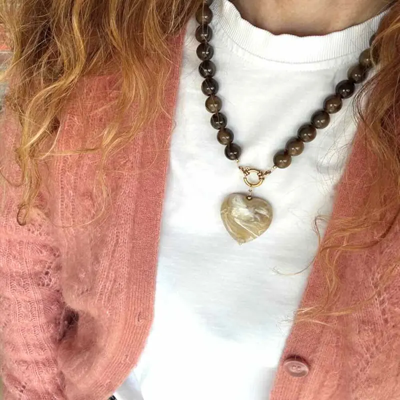 widaro ketting greige brown