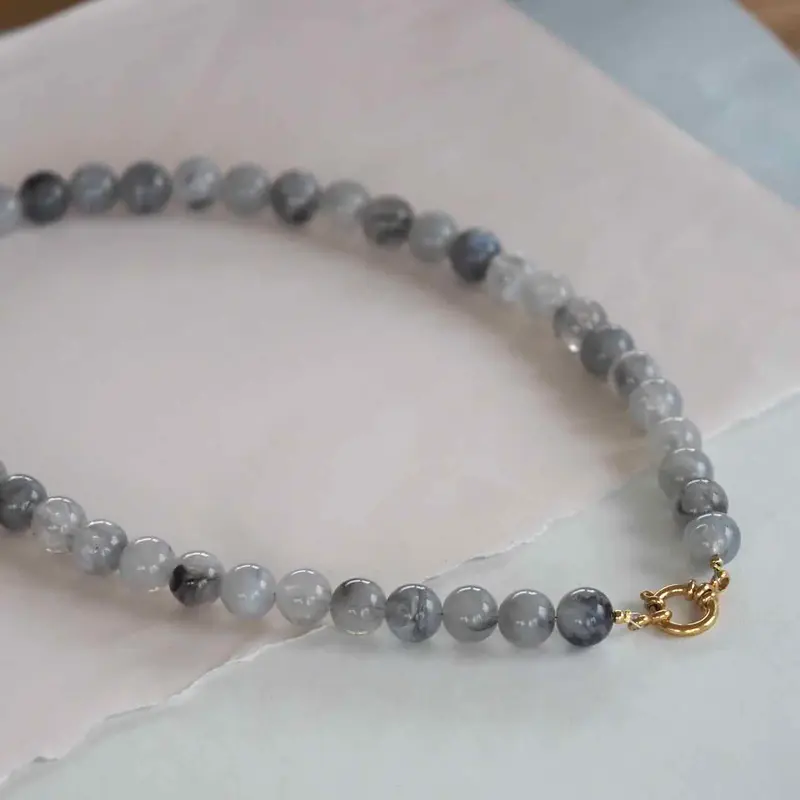 widaro ketting grey marble