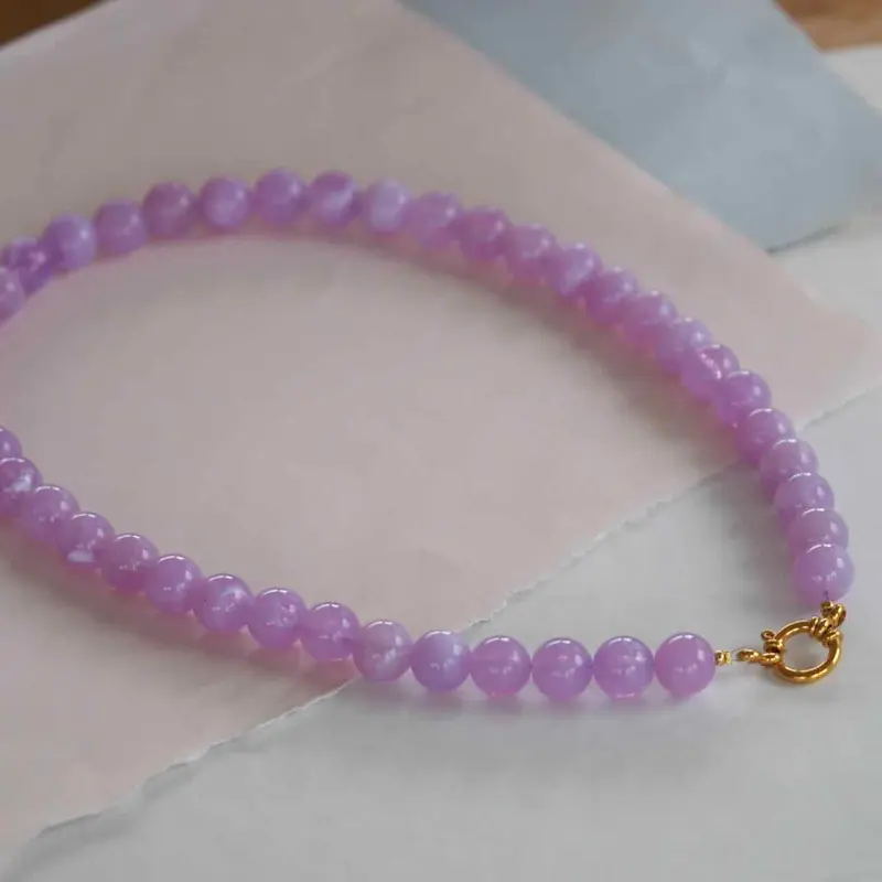 widaro ketting lila marble