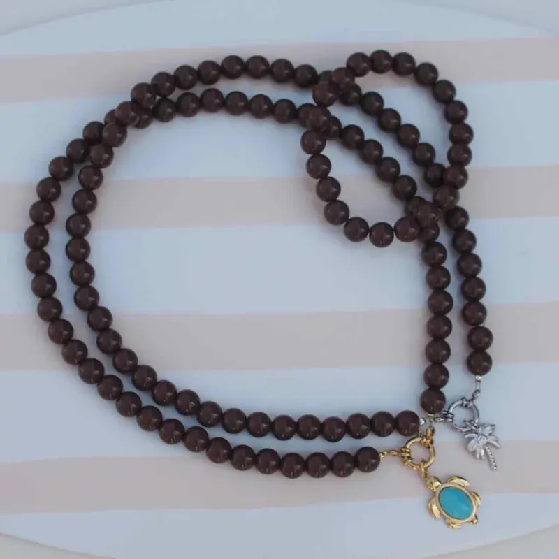 widaro ketting round brown (kies je kleur)