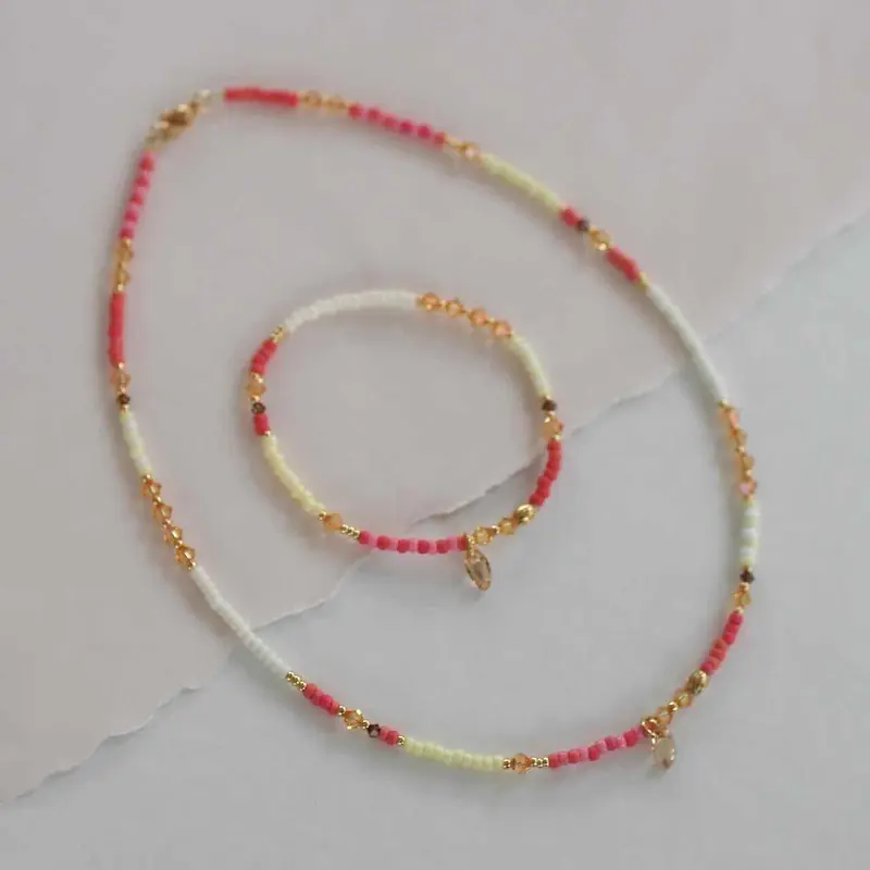 widaro ketting summer red with shiny charm