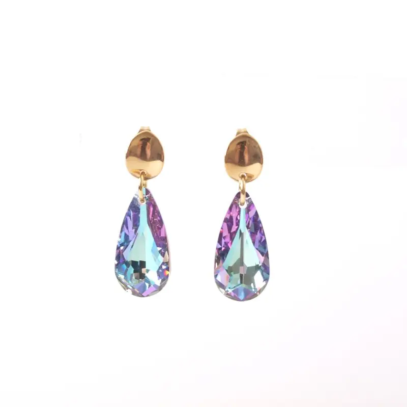 widaro oorbellen lila and blue sparkle