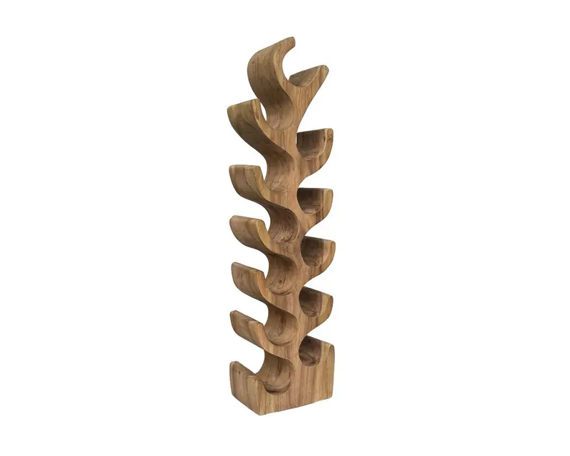 Wijnrek Suarhout Naturel 12 Flessen Livingfurn