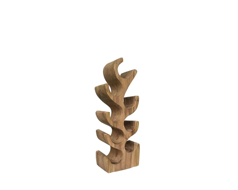 Wijnrek Suarhout Naturel 8 Flessen Livingfurn