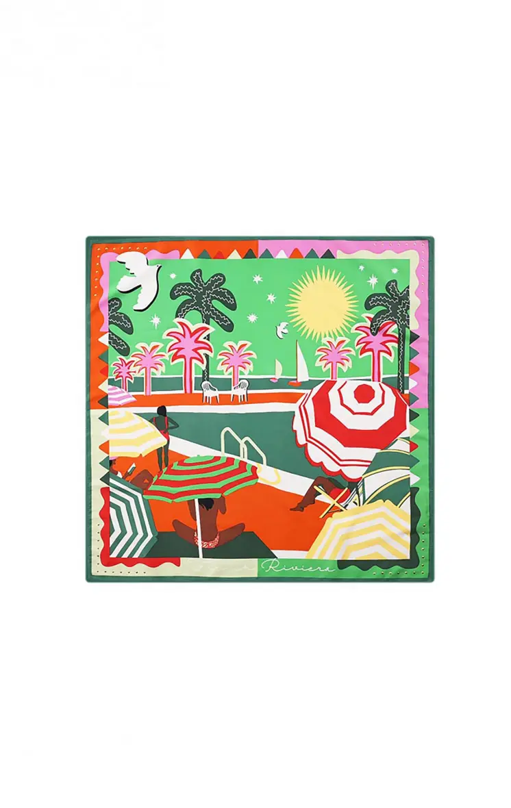 Wild Paris sjaal Chachacha Green medium