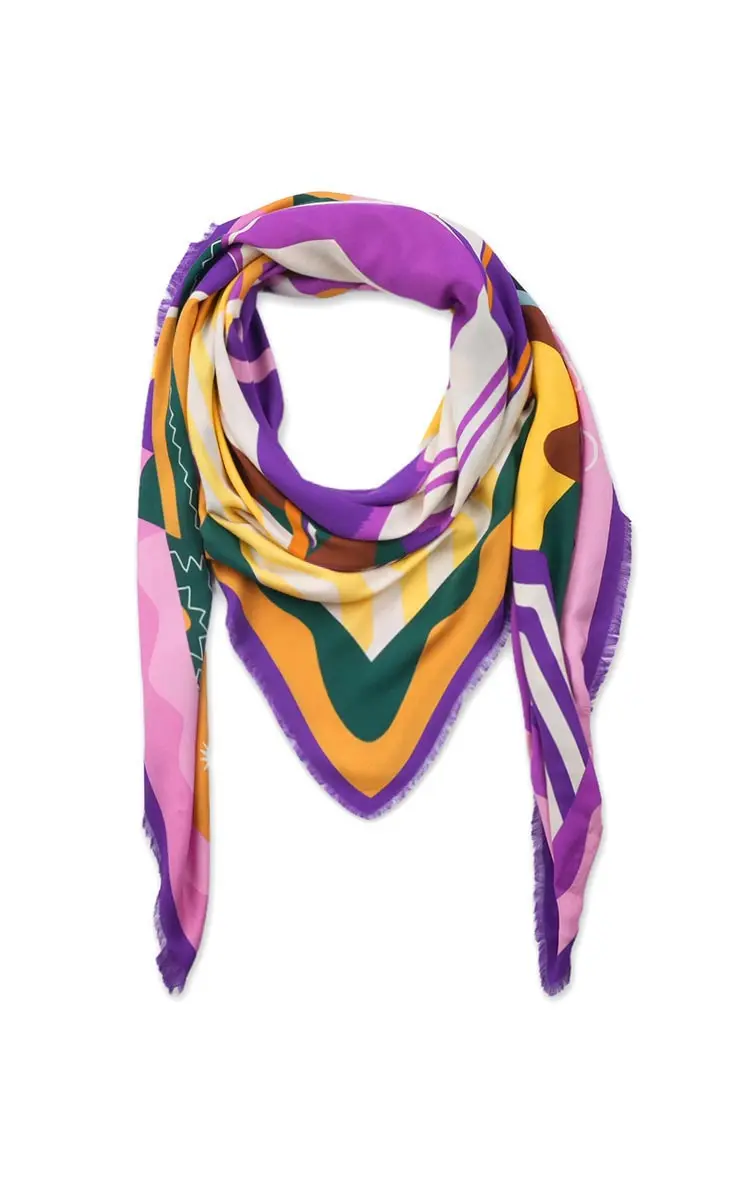 Wild Paris sjaal Chachacha yellow big