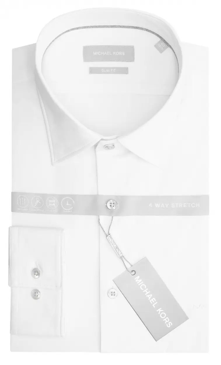 Wit technisch knitted shirt