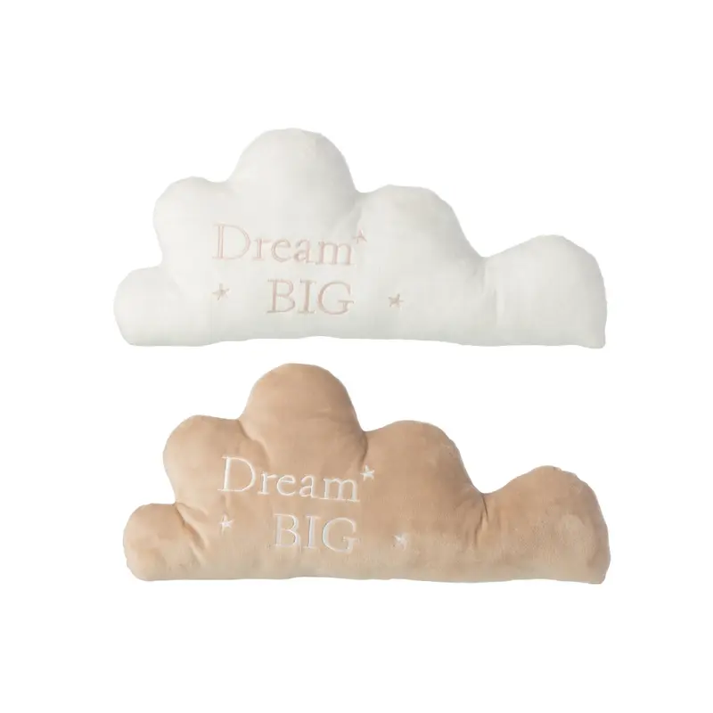 Wolk Polyester Wit/Beige Assortiment Van 2 J-Line