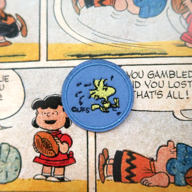 Woodstock from Snoopy Peanuts comic embroidered patch/appliqué