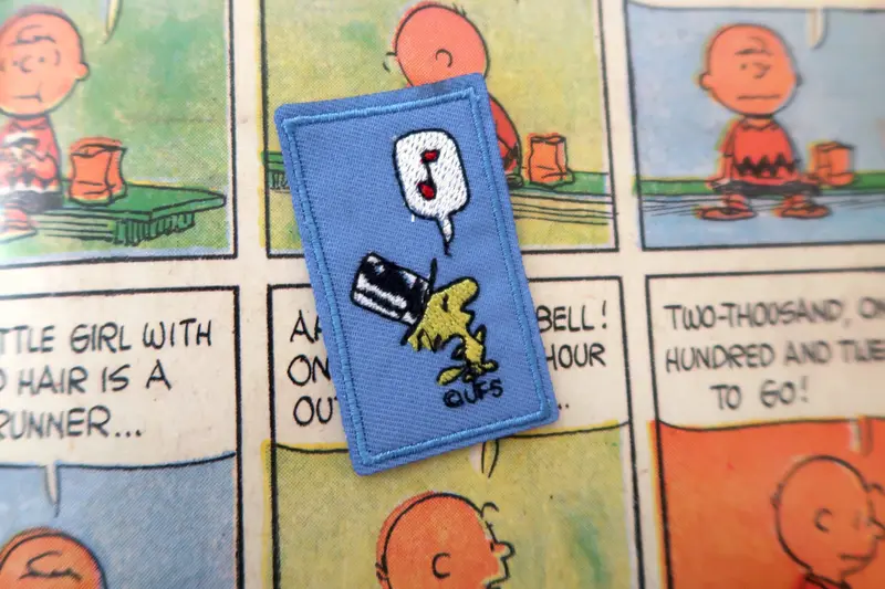Woodstock from Snoopy Peanuts comic embroidered patch/appliqué