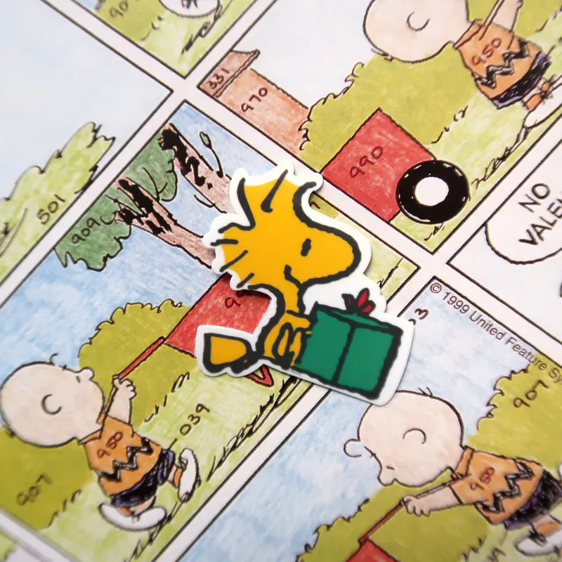 Woodstock Vinyl Sticker // Little Bird Woodstock from Peanuts comics Christmas Gift Glossy Vinyl Sticker