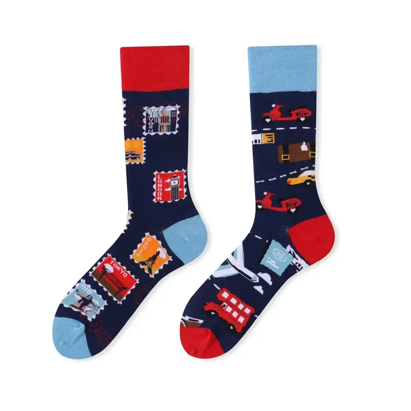 World Traveller Mismatched Crew Socks