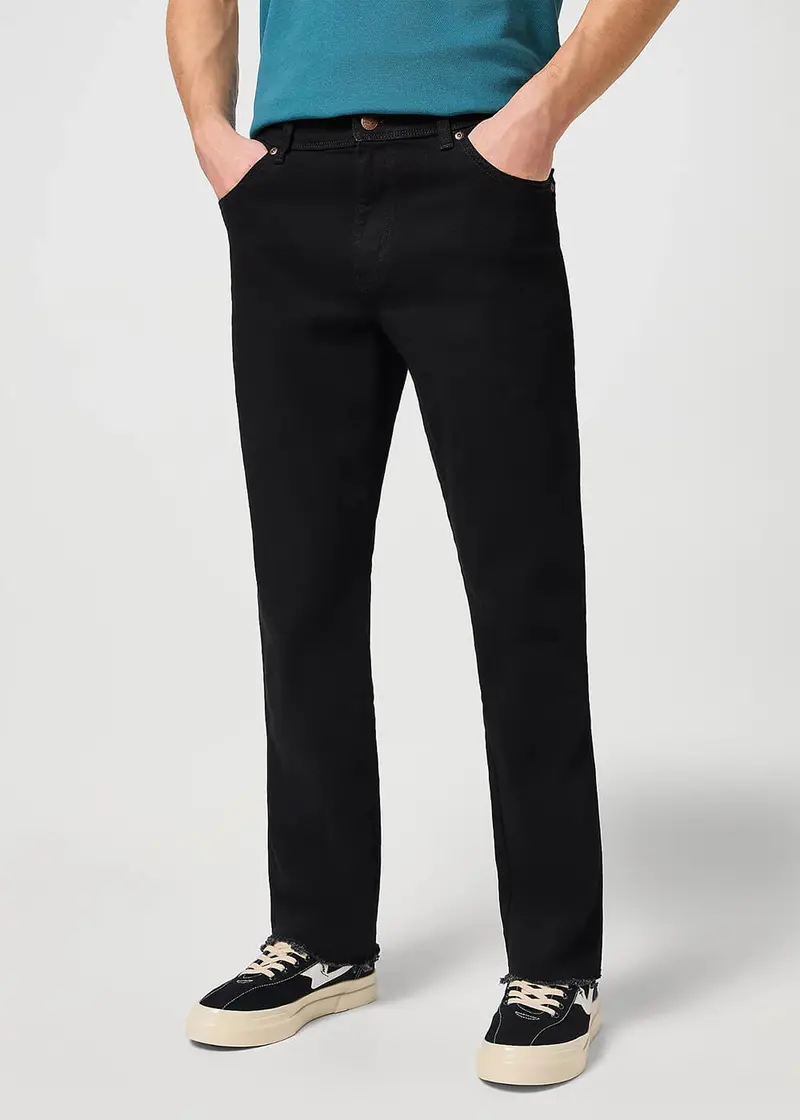 Wrangler Mens Texas Denim Jeans Overdye Black
