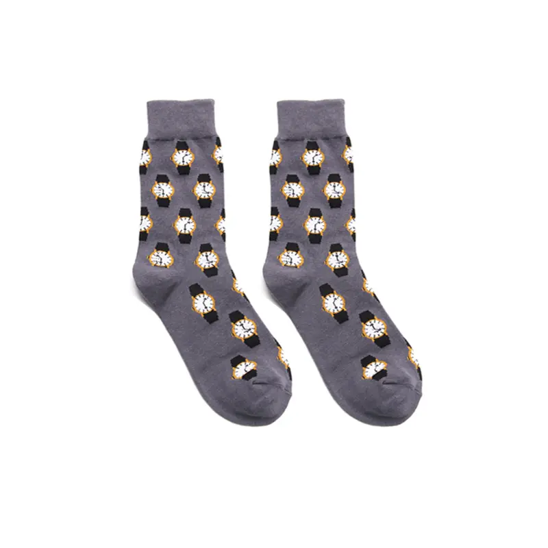 Wrist Watch Crew Socks