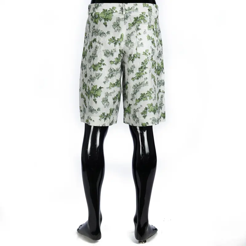 x AMOAKO BOAFO Bermuda Shorts In White Dior Oblique Jacquard