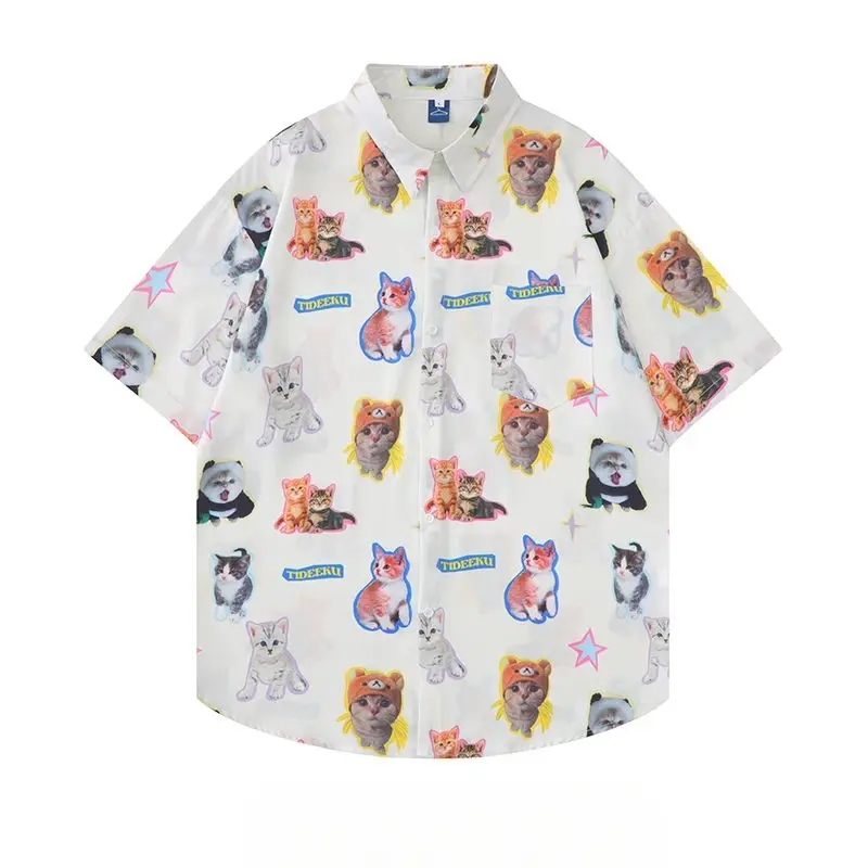 y2k Cat Collage Blouse