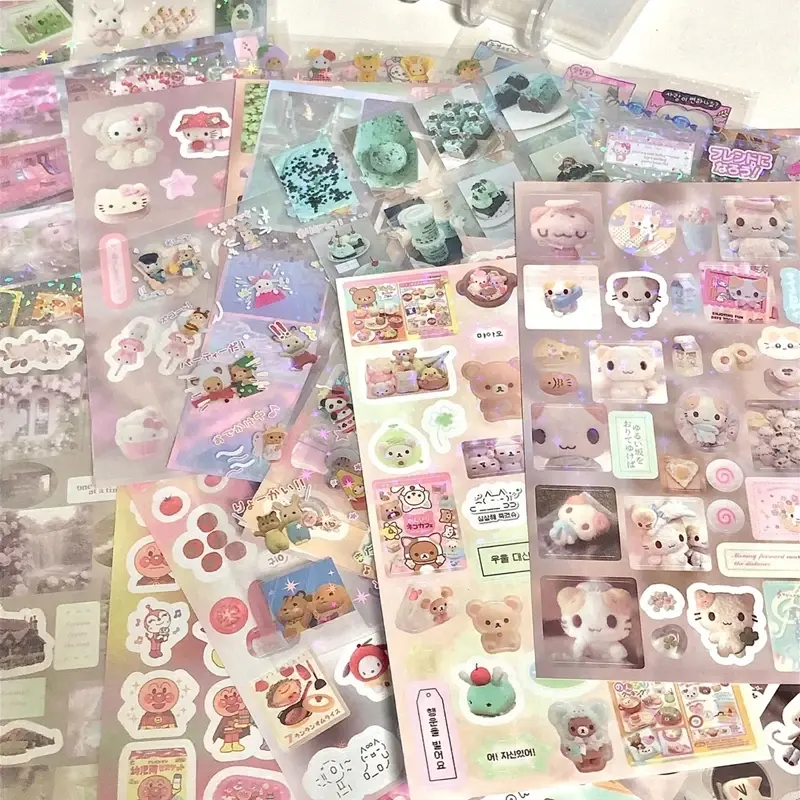 y2k Showa Scrap Sticker Sheet Packs