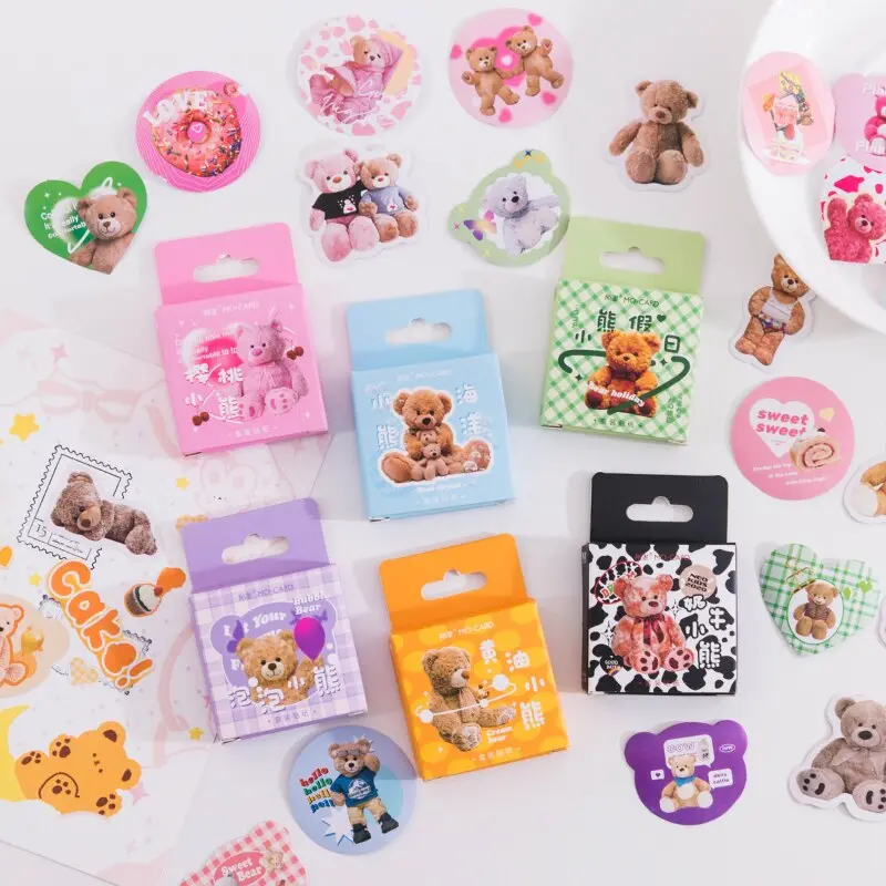 Y2K Teddy Bear Sticker Sets (45 Stickers)