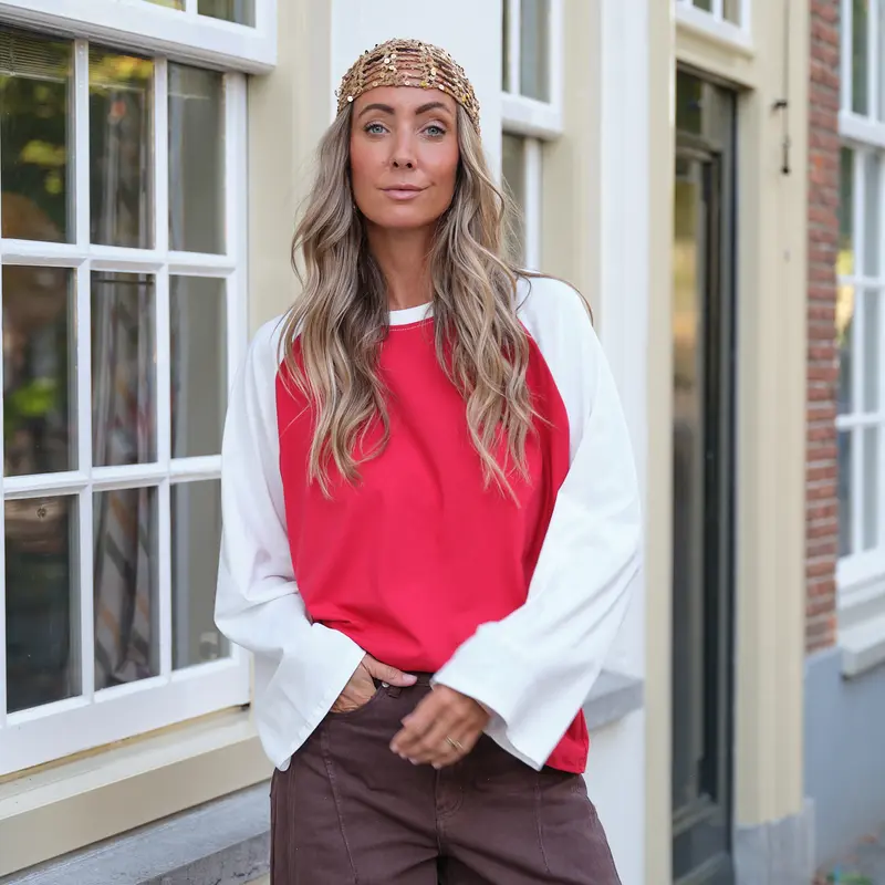 Yankees tee rood wit