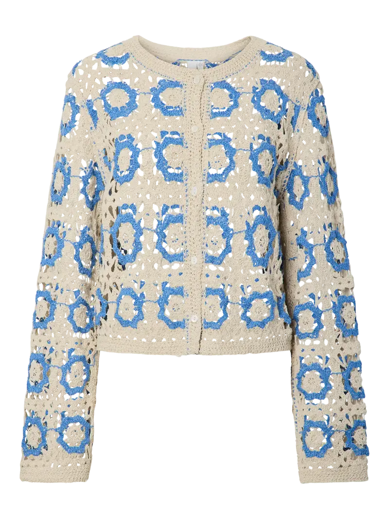 YAS Citova crochet cardigan pristine