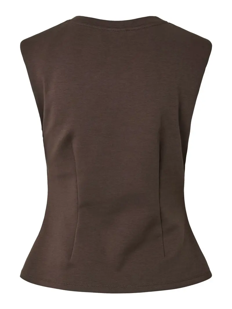 YAS Pina top chocolate brown