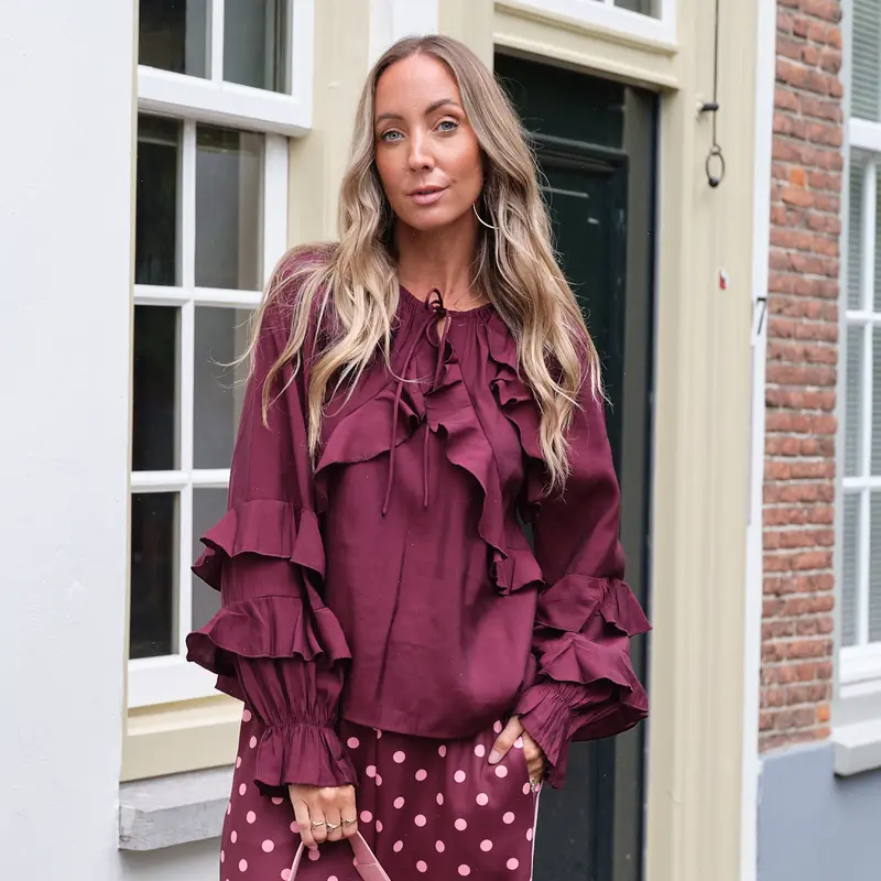 YAS Temara blouse purple
