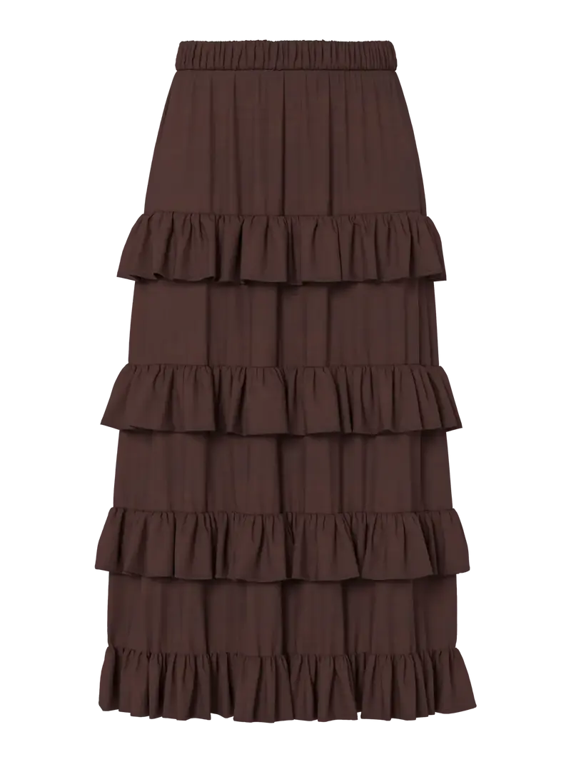 YAS Wima skirt coffee bean