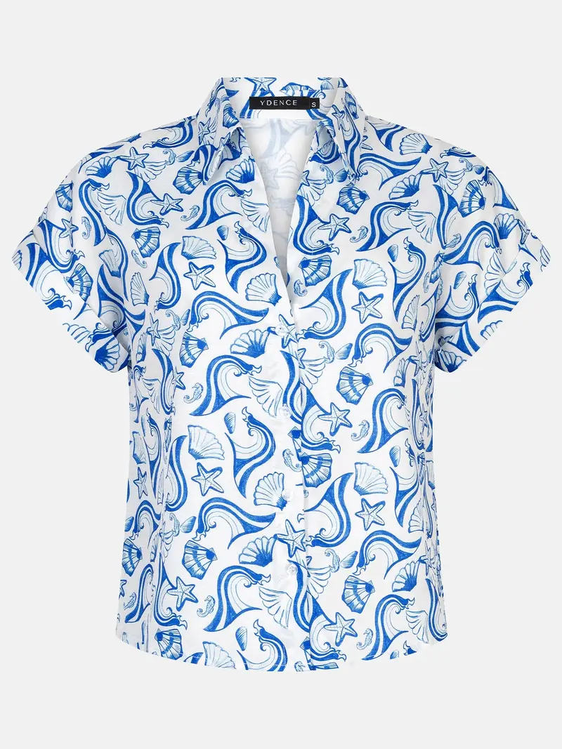 Ydence Blouse Tina blue shells