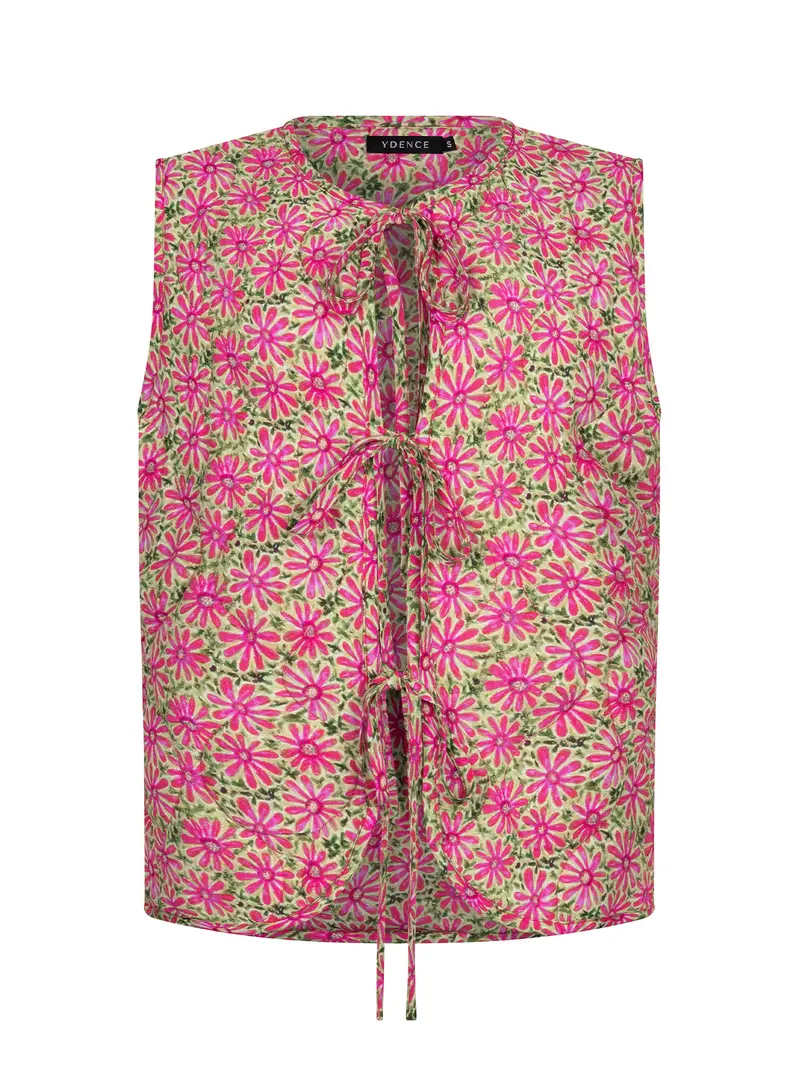 Ydence Gilet Esmira pink flower