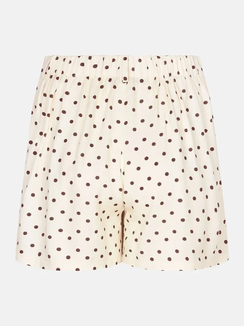 Ydence Short Adeline Ecru/brown dot