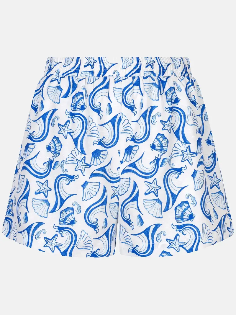 Ydence Short Ivana blue shells