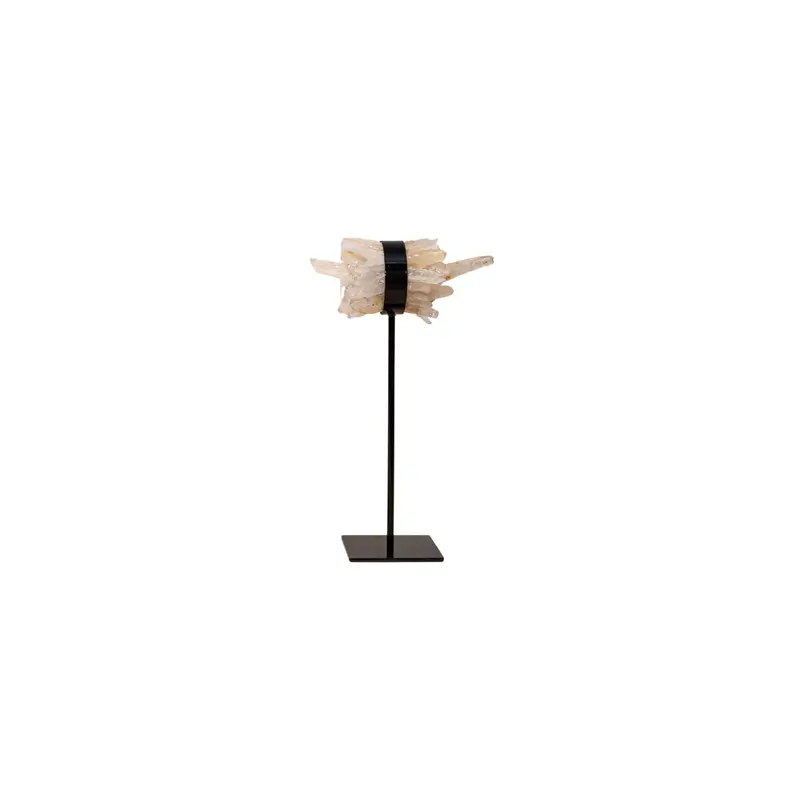 Yerin Natural Quartz Mineral Cluster Deco Statue L PTMD