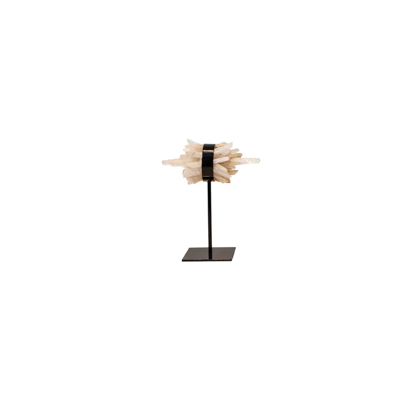 Yerin Natural Quartz Mineral Cluster Deco Statue S PTMD