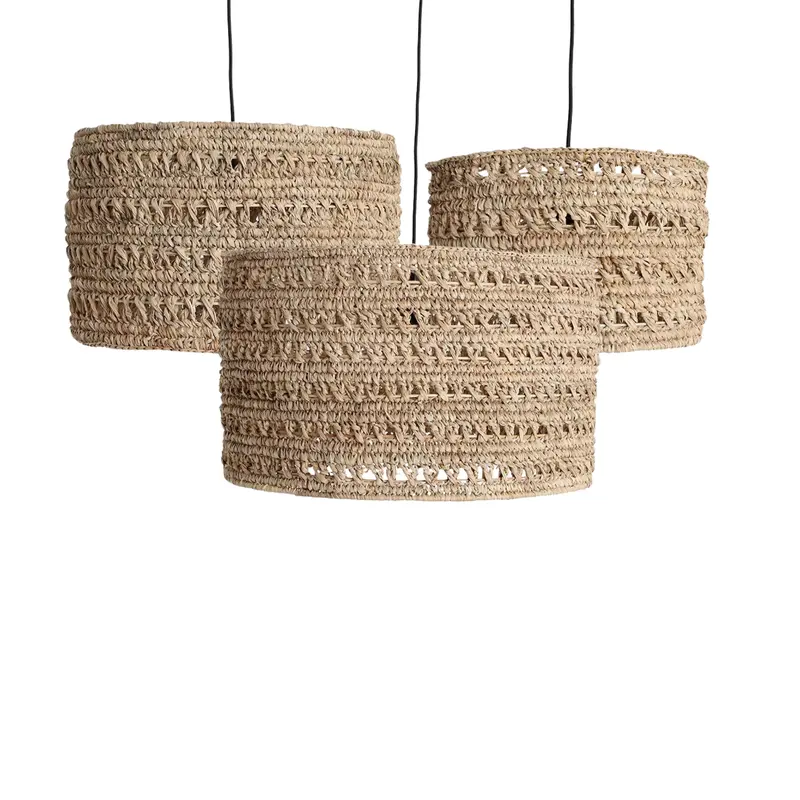 Zeegras Hanglampen Herba Set van 3 Raw Materials
