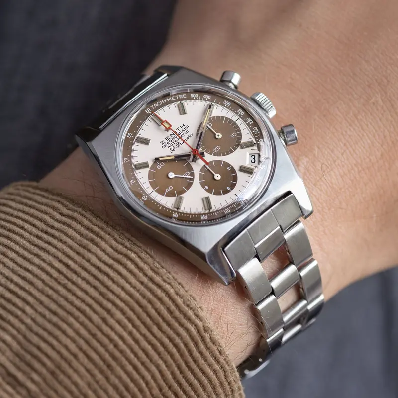 Zenith El Primero A384 with Gay Frères Ladder Bracelet
