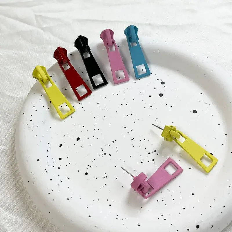 Zipper Pull Earrings