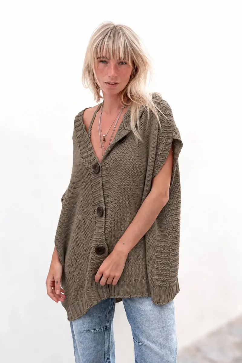 Zona Knitted Cardigan MGR22605TA Taupe