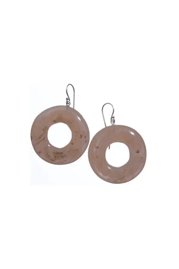 ZSISKA oorbel ORGANIC taupe