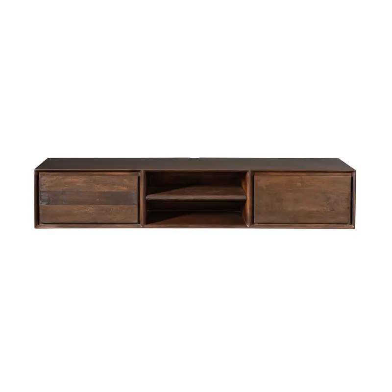 Zwevend TV-meubel Ambiance Mangohout Bruin 160cm Starfurn