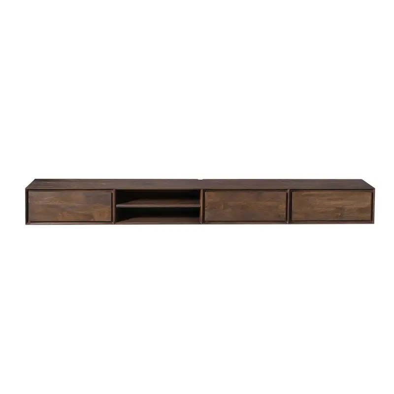 Zwevend TV-meubel Ambiance Mangohout Bruin 280cm Starfurn