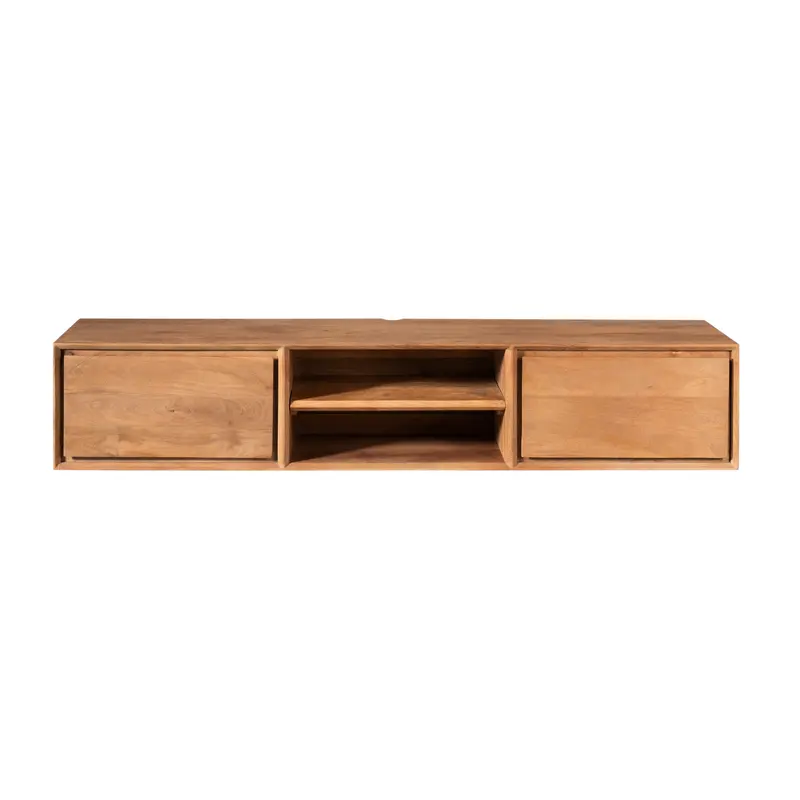 Zwevend TV-meubel Ambiance Mangohout Naturel 160cm Starfurn