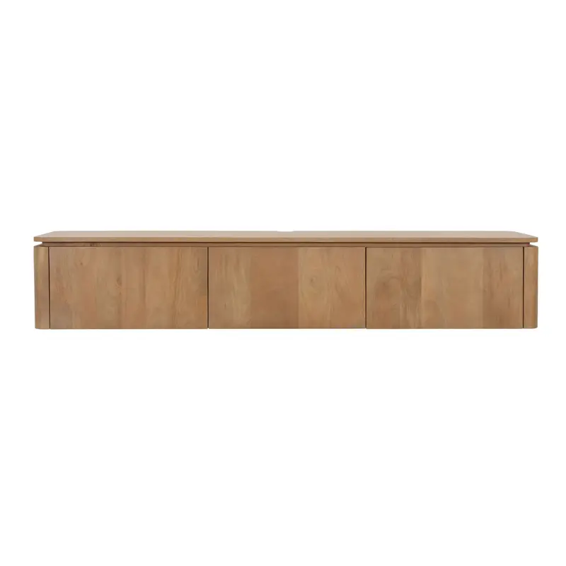 Zwevend TV-meubel Dallas Mangohout Naturel 165cm Starfurn