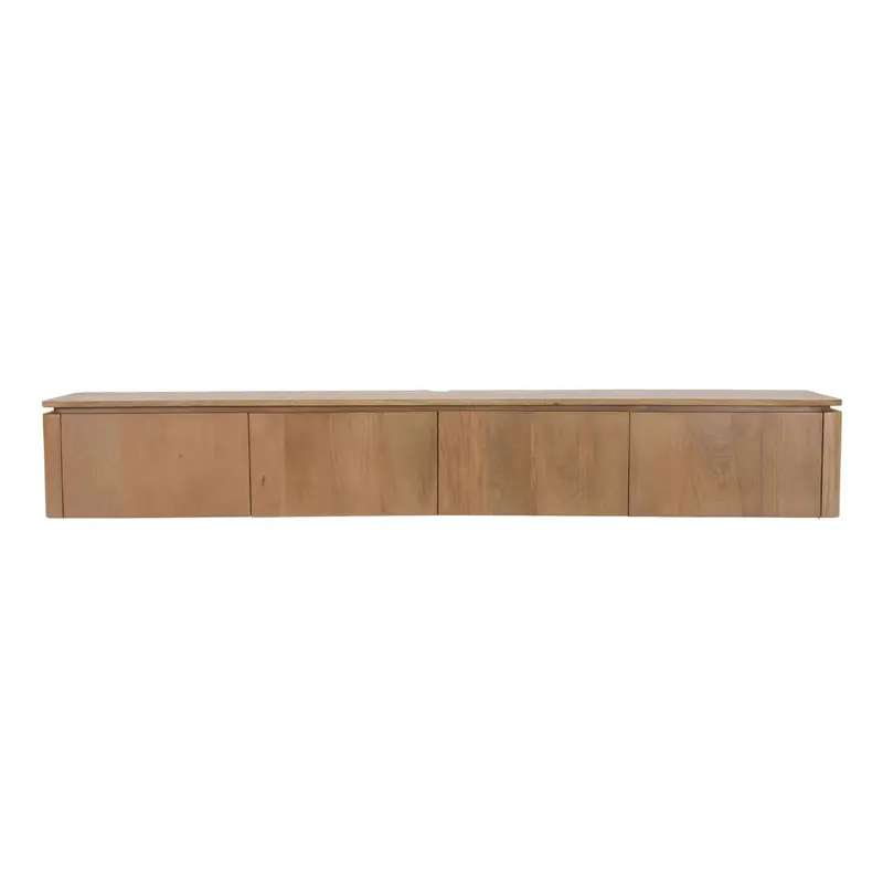 Zwevend TV-meubel Dallas Mangohout Naturel 210cm Starfurn