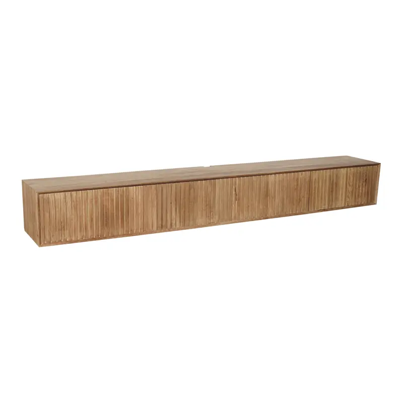 Zwevend TV-meubel Madison Mangohout Naturel 280cm Starfurn
