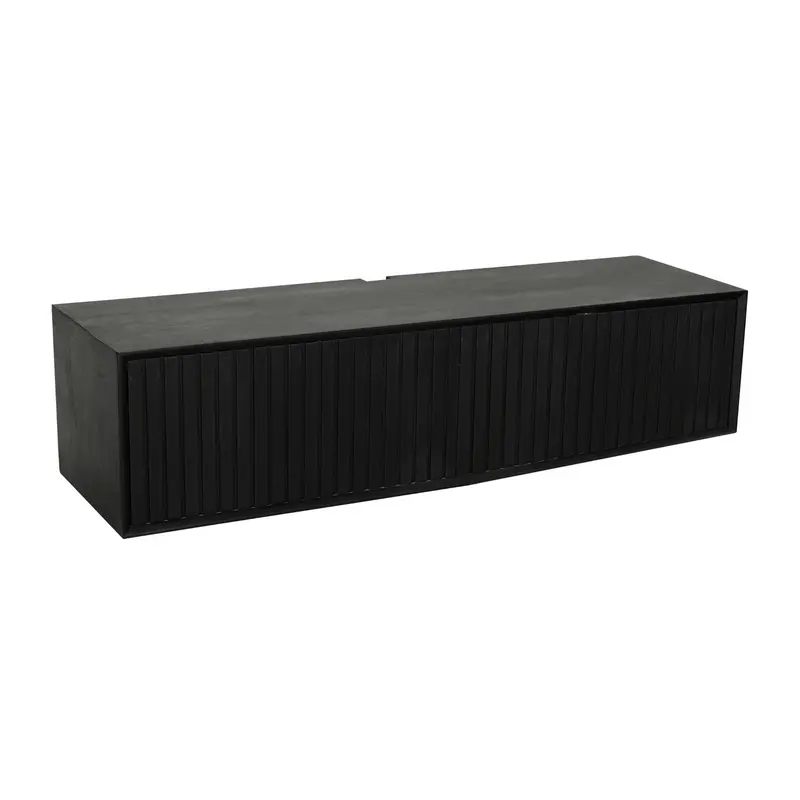 Zwevend TV-meubel Madison Mangohout Zwart 120cm Starfurn