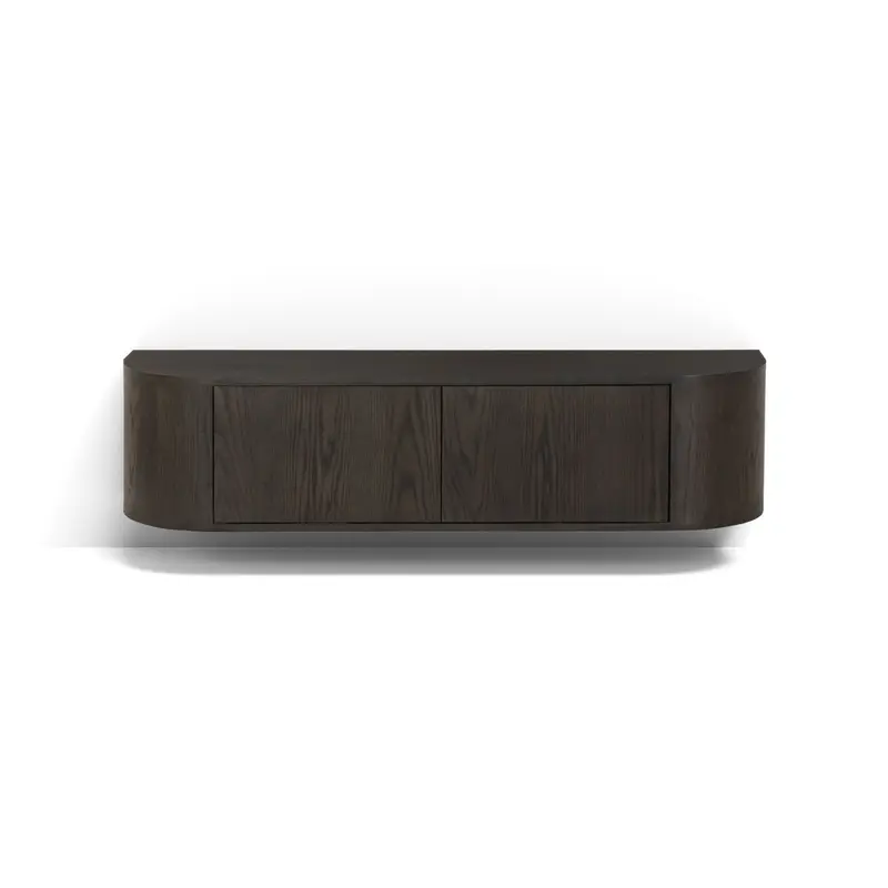 Zwevend TV-meubel Novero Eiken Espresso 140cm Livingfurn
