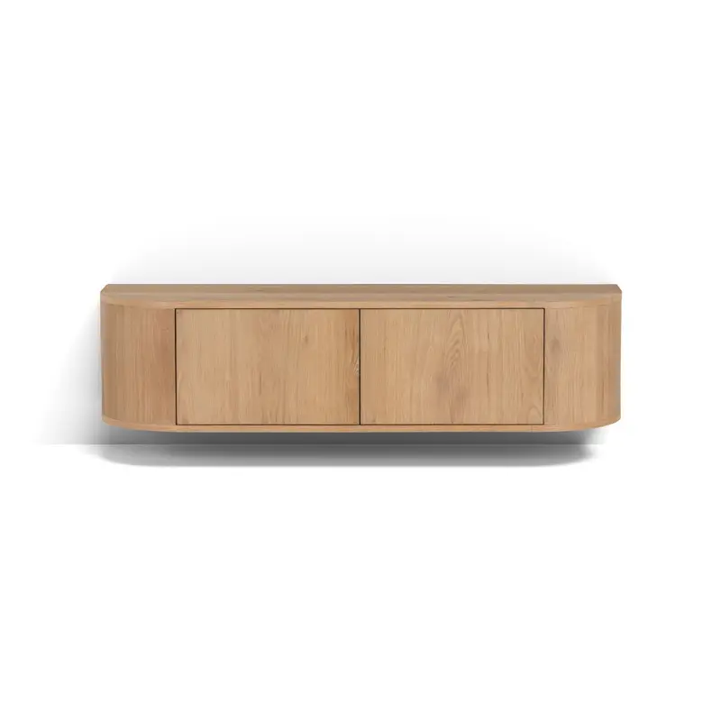 Zwevend TV-meubel Novero Eiken Naturel 140cm Livingfurn