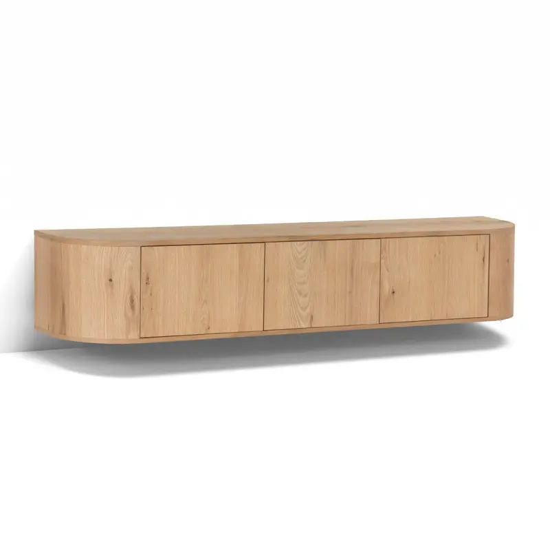 Zwevend TV-meubel Novero Eiken Naturel 180cm Livingfurn