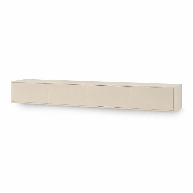 Zwevend TV-meubel Vision Mangohout Zand 240cm Starfurn
